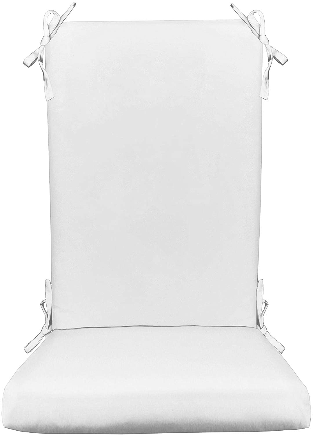 **RSH Décor Indoor/Outdoor Foam Rocker Cushion - Waterproof & Durable Rocking Chair Pad - Choose Size & Color (Standard, Classic White) - Perfect for Porch, Patio & Nursery Comfort**