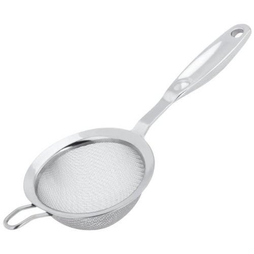 Premium Stainless Steel Judge Strainer/Sieve - 12cm Fine Mesh Kitchen Filter for Baking, Cooking & Tea - Silver