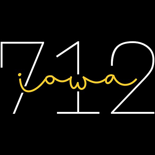 712 Area Code - Black