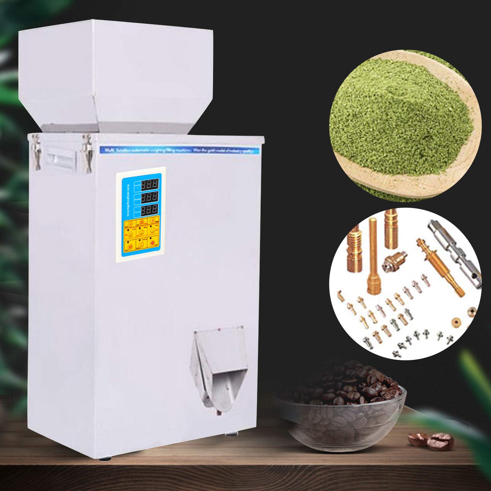 10-500g Automatic Weighing & Filling Machine - Precision Particle Dispenser for Cereal, Grains, Tea | Commercial Food Packaging Equipment for Bulk Goods, Spices & Dried Ingredients
