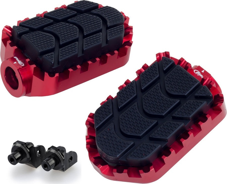 Puig R1250GS & F850GS Enduro Footpeg Kit - Heavy-Duty Motorcycle Footpegs for Off-Road Adventure & Long-Distance Riding