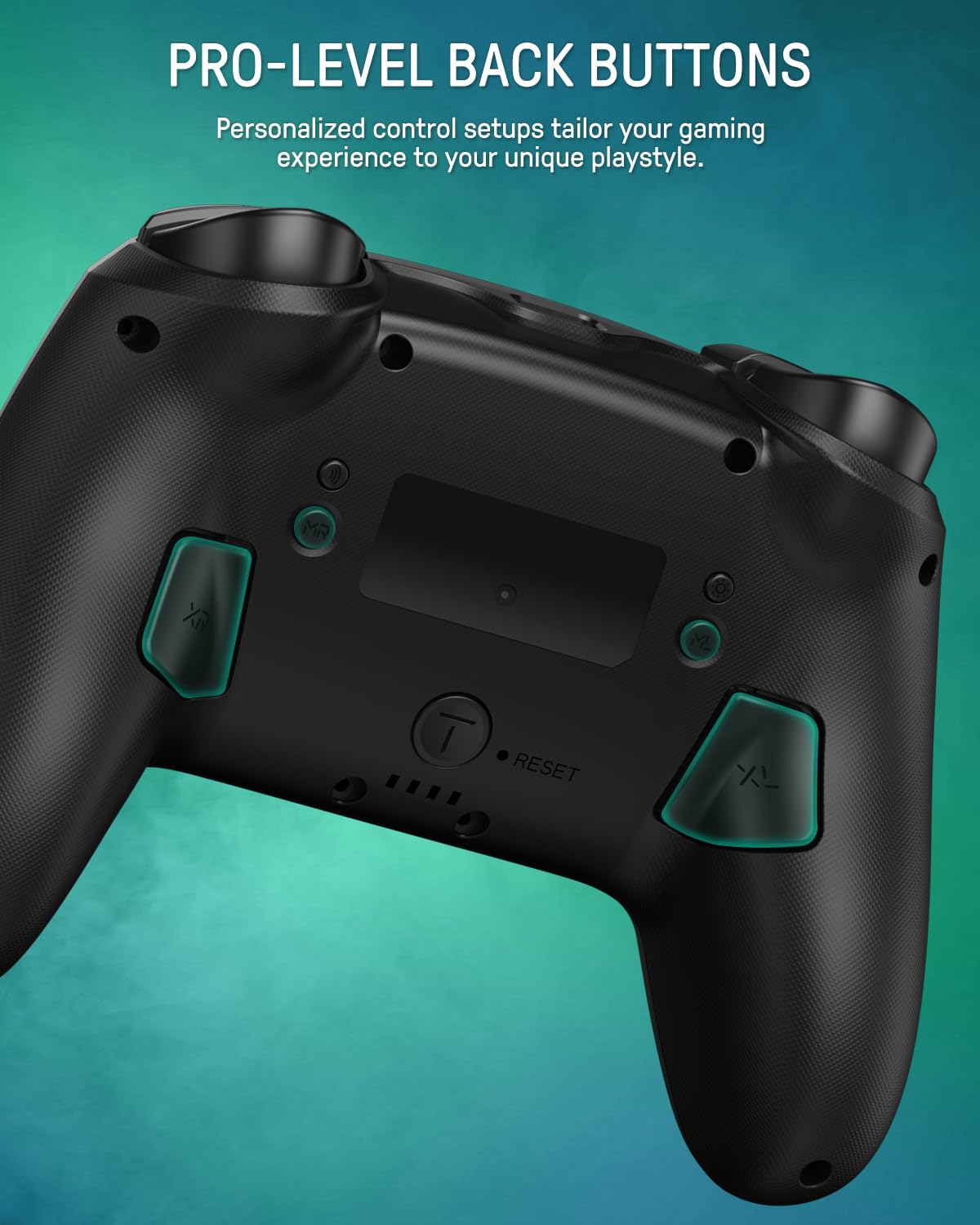 FUNLAB Pro Wireless Controller for Nintendo Switch/OLED/PC - Bluetooth Gamepad with RGB Firefly Lights, Amiibo NFC, Paddle Buttons, Turbo & Motion Controls (Black) | Perfect for Gaming, Streaming & Multiplayer Sessions