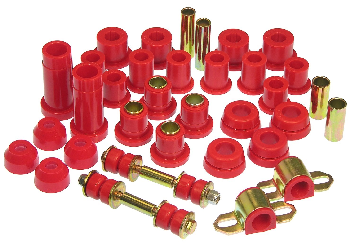 Prothane 18-2004 Red Total Suspension Bushing Kit - High Performance Polyurethane Bushings for Smooth Ride & Precise Handling - Perfect for Off-Road, Racing & Daily Driving Vehicles