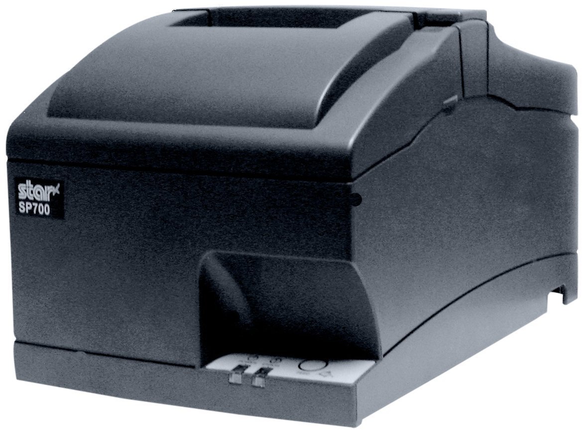 Star Micronics SP742ME Gray Impact Printer with Friction Feed, Built-in Cutter, Ethernet & Internal Power Supply - Ideal for Retail Receipts, Shipping Labels & POS Systems