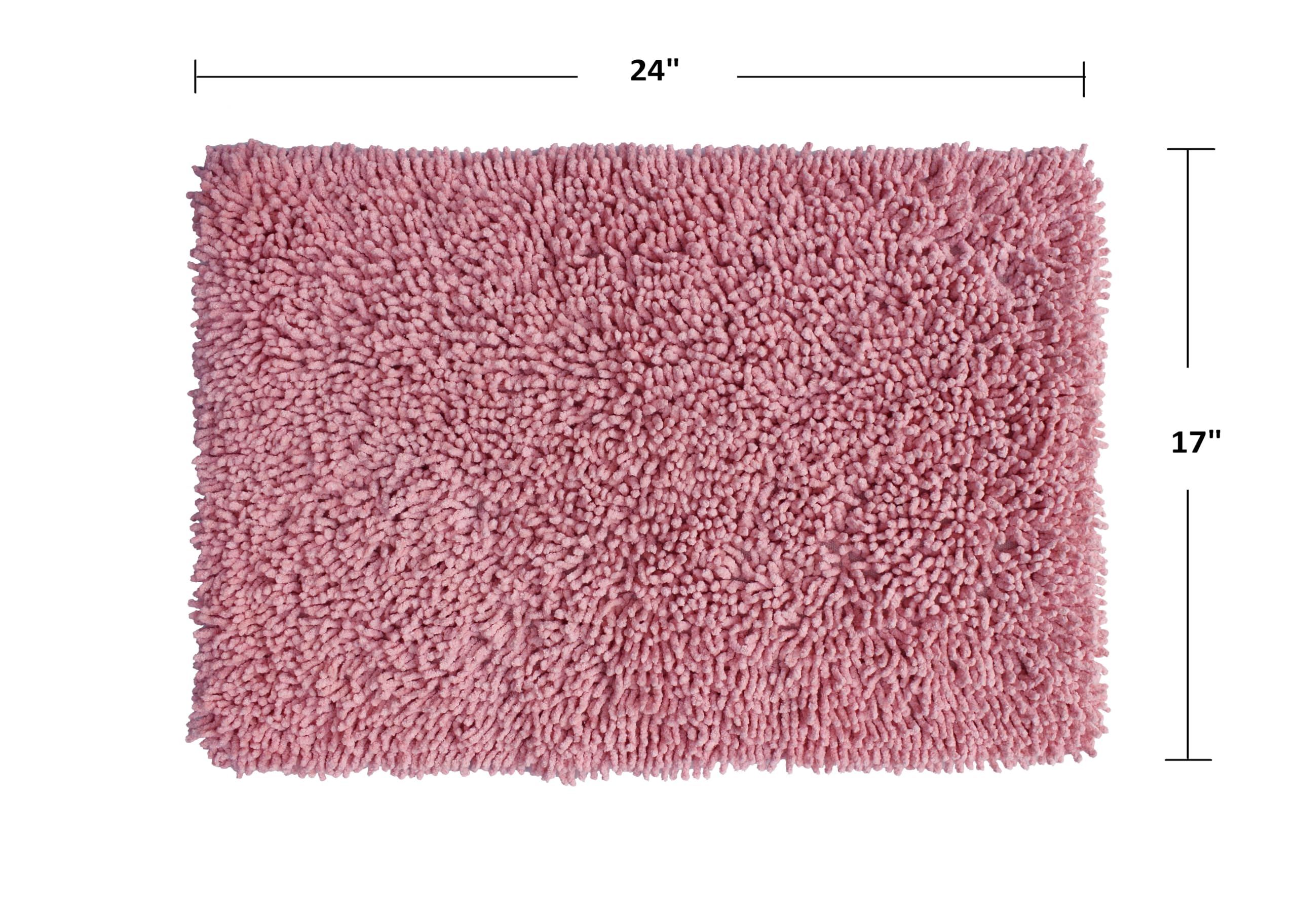 Home Weavers Fantasia 100% Cotton Bath Rug Set - Ultra Soft & Absorbent Non-Slip Bath Mat for Bathroom & Kitchen - Washable 17