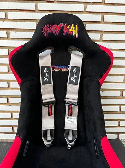 Bridgemoto SFI Approved 4 Point & 5 Point Racing Harness with Cam Lock - High Performance Safety Harness for Motorsports, Drifting, and Track Racing