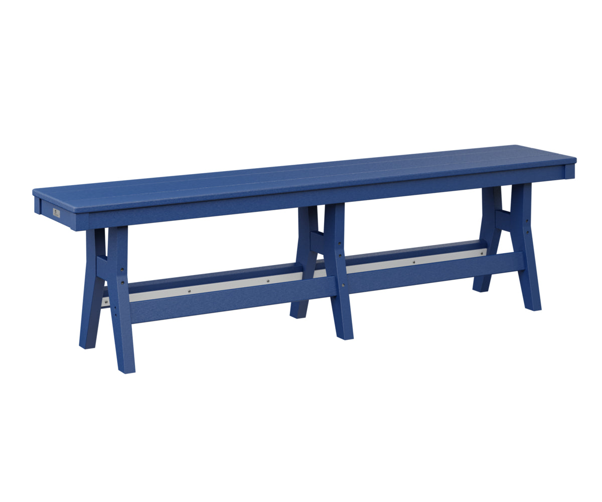 Berlin Gardens Harbor 66 Counter Height Dining Bench - Outdoor Bar Stool for Patio, Deck & Garden Use