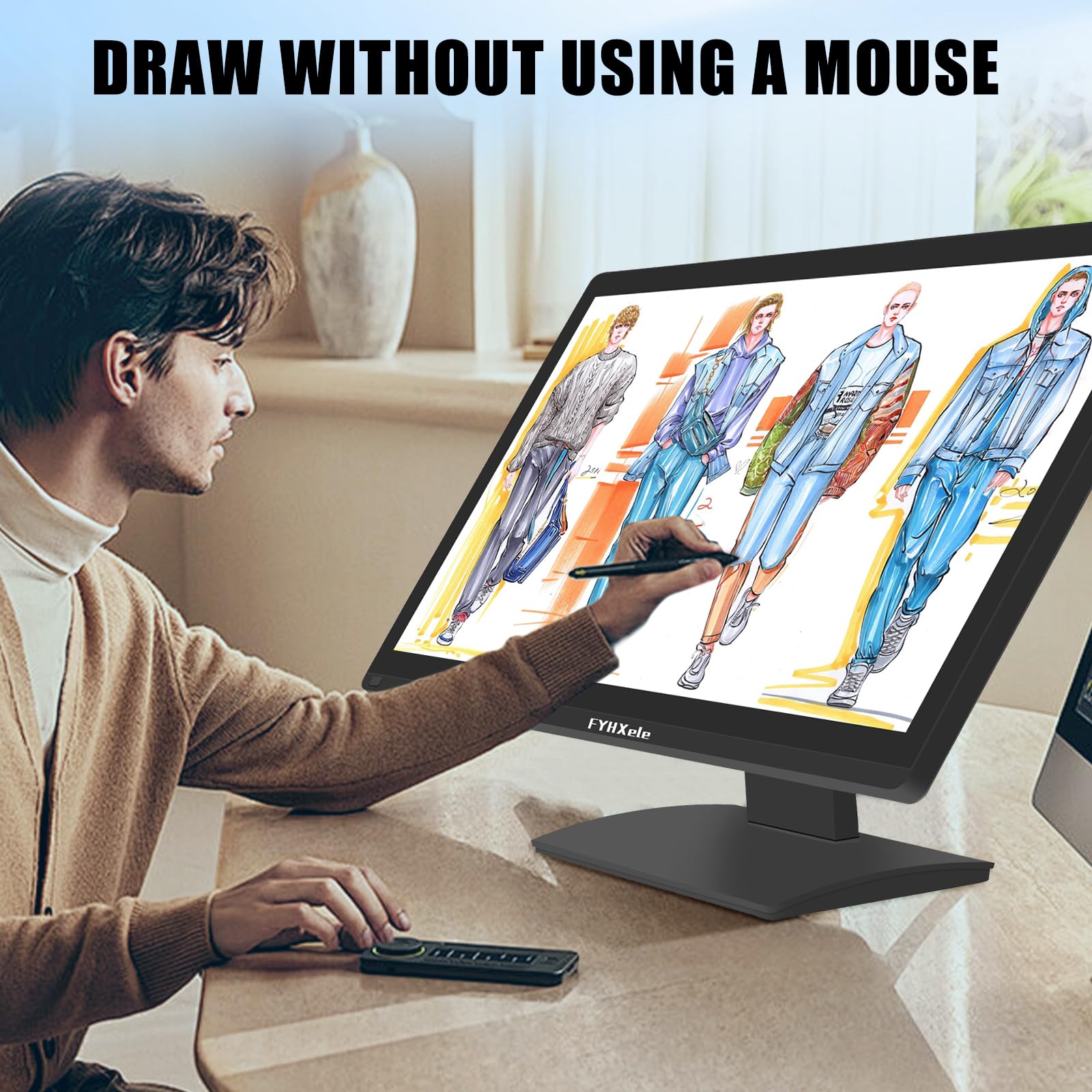 24 Inch Touchscreen Monitor - IPS FHD 1080P Touch Screen Display with 100Hz Refresh Rate, LED Backlit Multi-Touch PC Monitor, VESA Mount Compatible, HDMI/VGA/USB Ports - Perfect for Gaming, Business, Warehouse, Bar, Gym, and Digital Signage