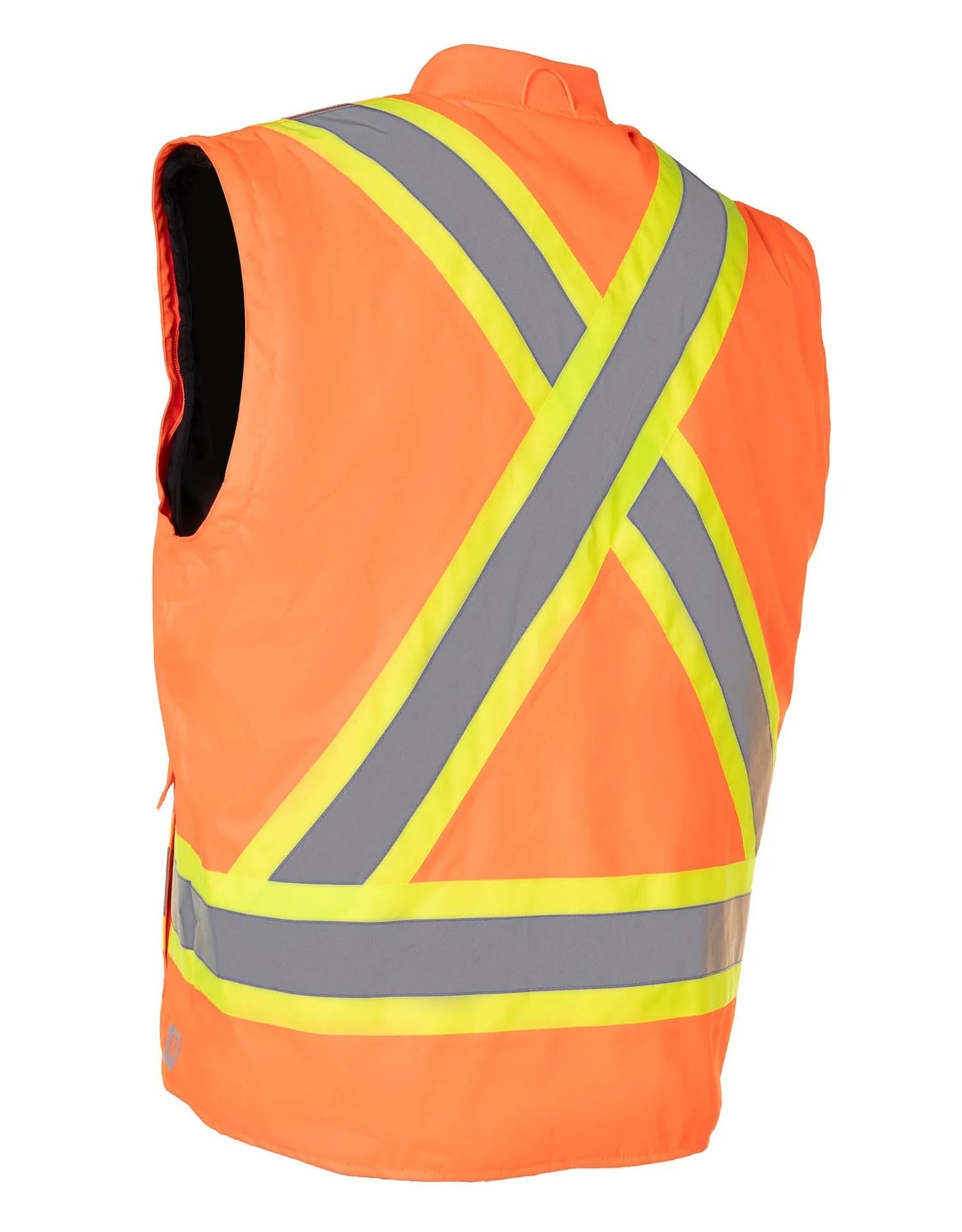 Forcefield Hi Vis 6-in-1 Removable Bomber Jacket for Men - High Visibility Safety Work Jacket with Reflective Strips - Ideal for Construction, Road Work & Night Driving