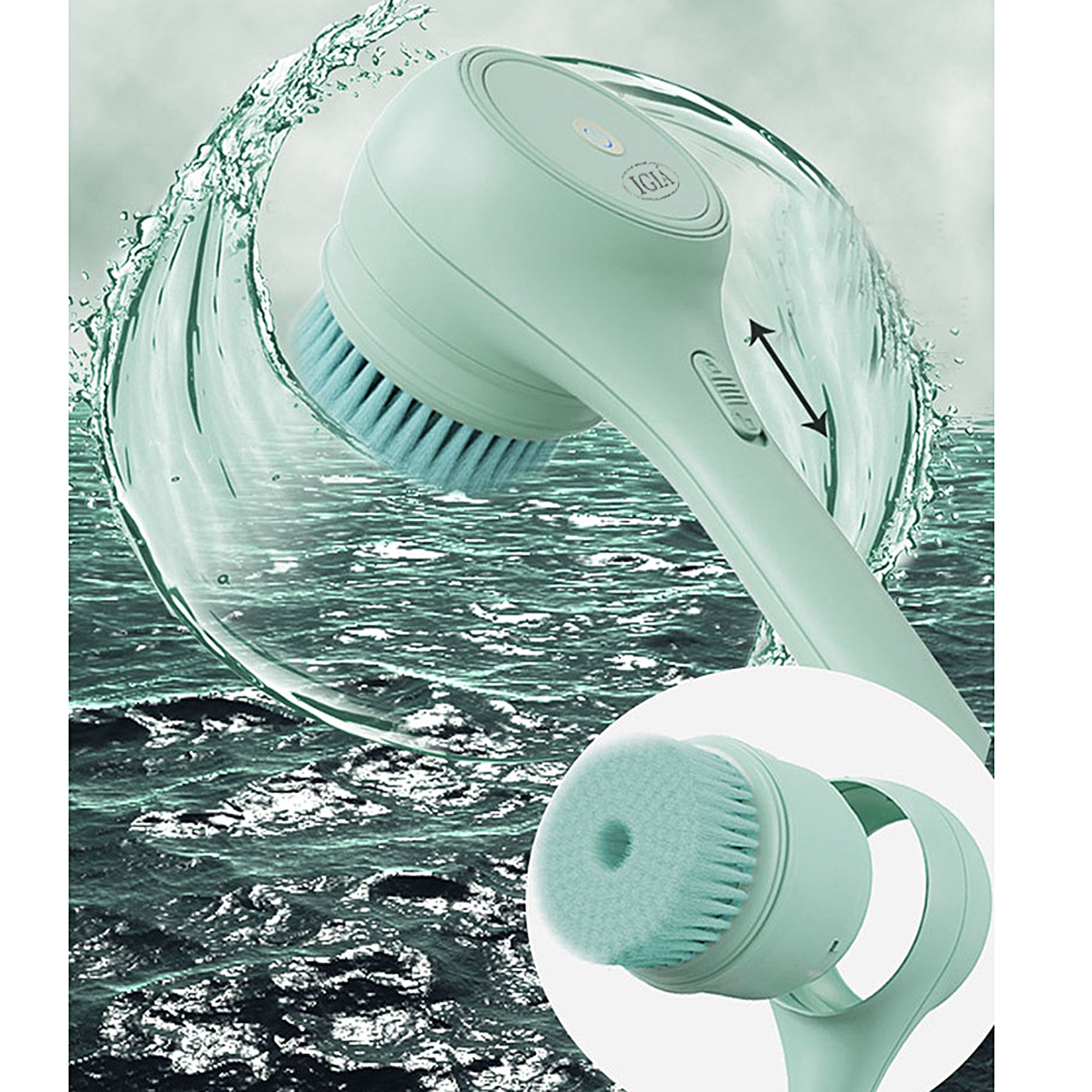 IGIA DERMA SONIC DUAL HANDLE BODY DERMABRASION - Professional Exfoliating Device for Smooth Skin - Perfect for Home Spa & Skincare Routine