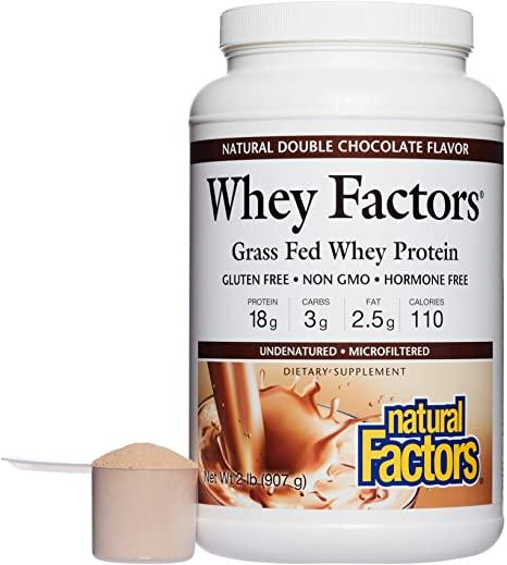 Grass Fed Whey Protein Powder by Whey Factors® - Premium Muscle Recovery & Post-Workout Supplement for Athletes & Fitness Enthusiasts