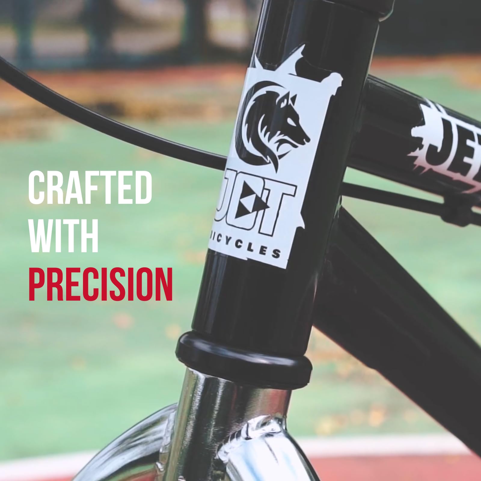 Jet Wolf Freestyle BMX Bike - 20 Inch All-Terrain BMX Bicycle for Kids, Beginners & Intermediate Riders - Durable Lightweight Frame for Street, Park & Dirt Jumping - Perfect for Commuting, Stunts & Outdoor Adventures