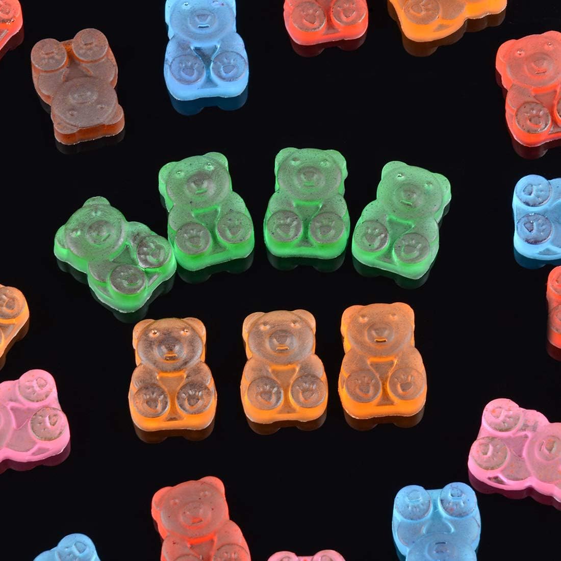 CAKETIME 1-Inch Large Silicone Gummy Bear Molds - 4 Pack Food Grade Candy & Chocolate Molds (LFGB & Pinch Test Approved) for DIY Treats, Party Favors & Baking Decorations