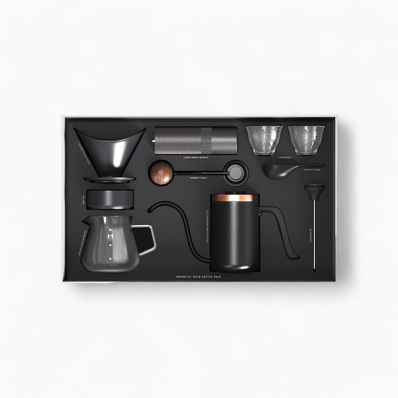 Premium Pour Over Coffee Maker Kit - Dripper, Carafe & Filters - Perfect for Home, Office & Camping Brewing