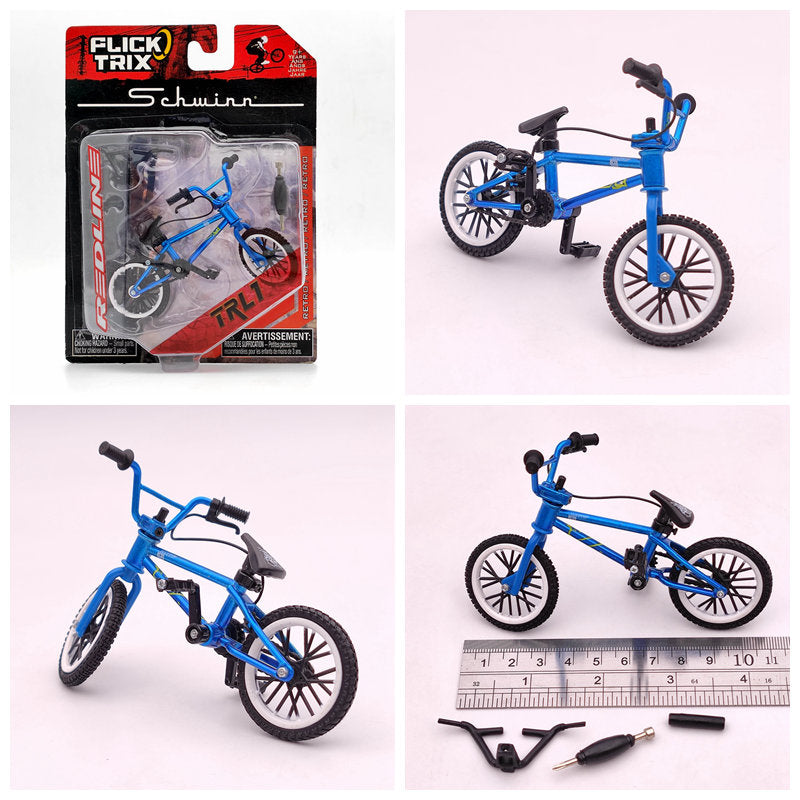 Premium Finger Bike FLICK TRIX Mini BMX Diecast Model Toy - Collectible Miniature Bicycle for Kids & Adults - Perfect for Office Desk Decor, Stress Relief, and Gift Giving