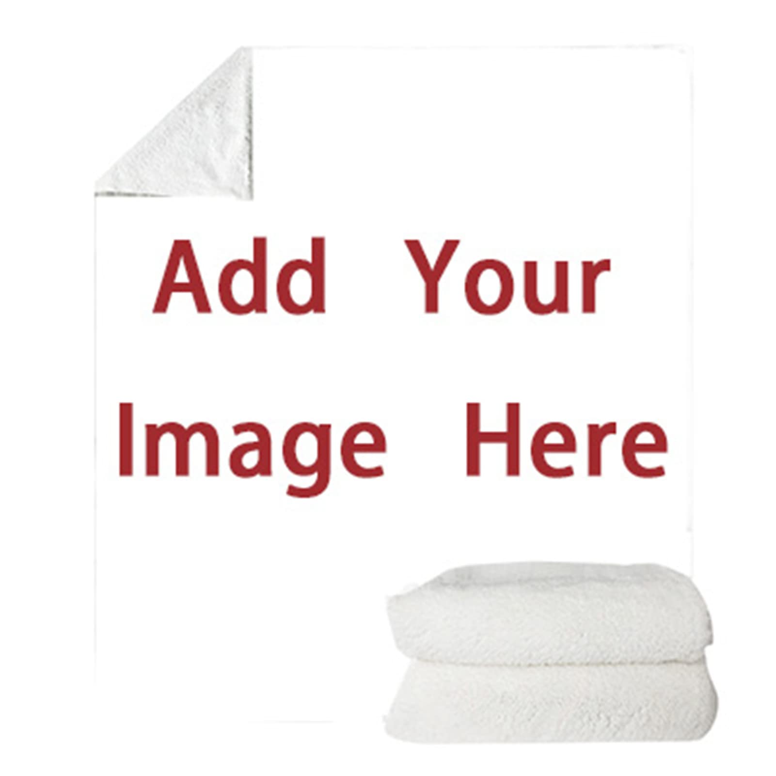 Custom Photo Blanket - Personalized Throw Blanket with Your Pictures & Text - Soft Fleece Blanket for Bed, Couch, Chair - Perfect Gift for Family, Couples, Friends - Home Decor for Living Room, Bedroom & Office