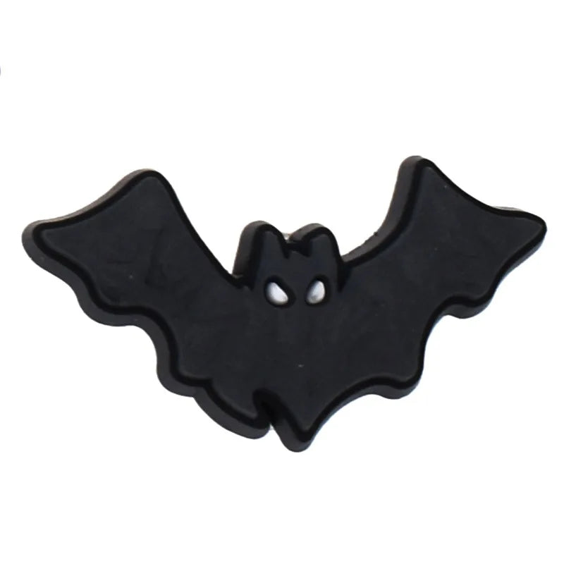 1pc Black Crocs Charms Shoe Accessories - Halloween Decorations, Jeans & Sandals Buckle for Women, Men & Kids | Perfect for DIY Customization & Fashion Statement