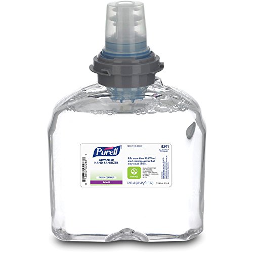 Purell Foam Refill 1200ml (2 Pack) - Gojo 539102 Hand Sanitizer Refill for Touch-Free Dispensers - Ideal for Offices, Schools, and Healthcare Facilities