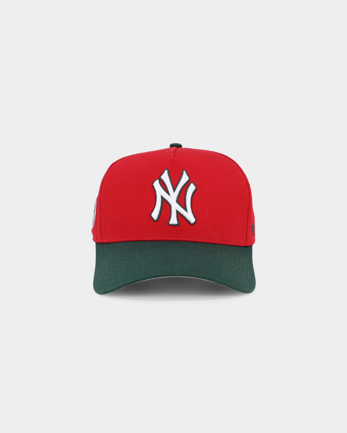 New York Yankees 'Scarlet Pines' 47 MVP DT Snapback Hat - Red & Dark Green Adjustable Baseball Cap for Men & Women - Perfect for Sports Fans, Game Day & Streetwear Fashion