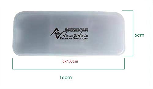 Blue Light Blocking Clip On Reading Glasses 2.00 Strength - Clear Amber Lenses for Eye Strain Relief | 135mm Frame Width | Perfect for Computer Use, Reading & Screen Time Protection (American Vision & Vision)