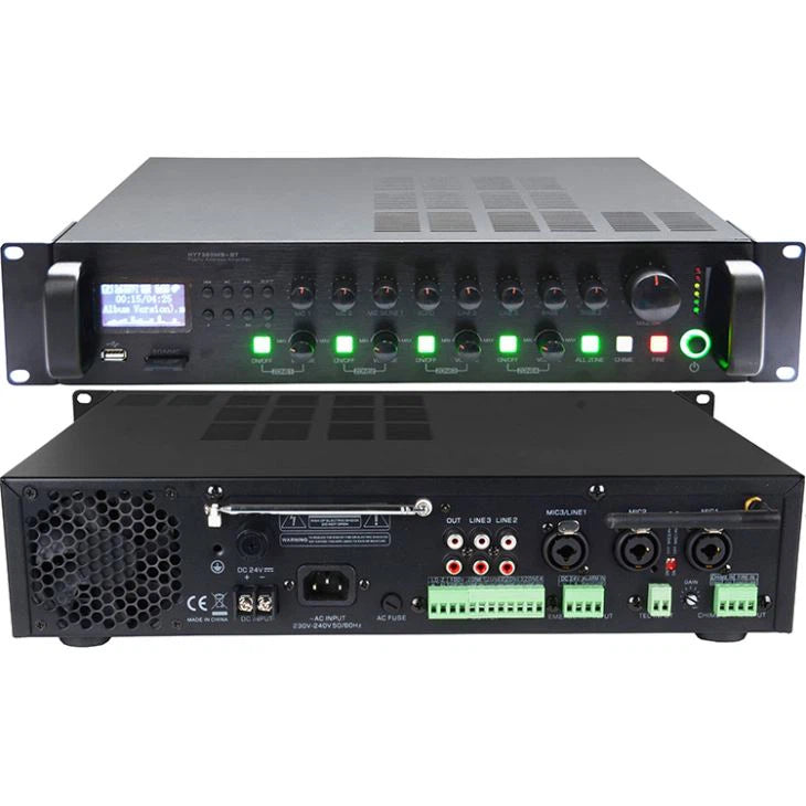 McBride MCA 7240 240W High Power Paging Amplifier - Professional Audio System for Schools, Offices & Public Announcements
