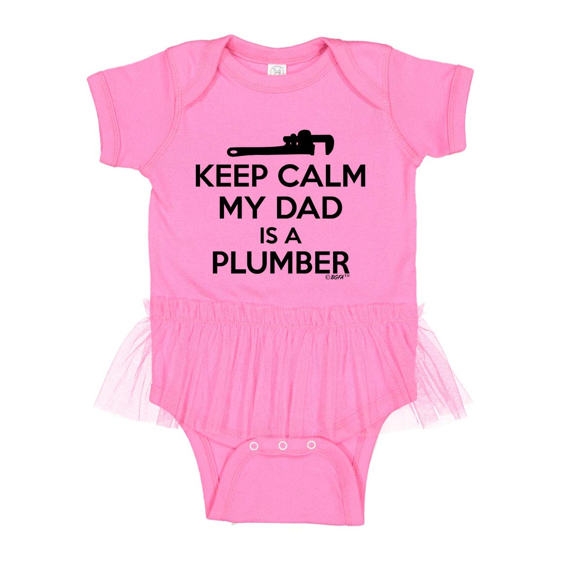 Plumber Dad Tutu Bodysuit - Cute Baby Gift for Father's Day & Work Pride