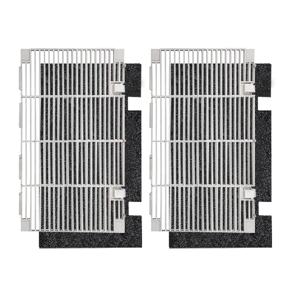 Replacement RV A/C Ducted Air Grille for Dometic 3104928.019 Duo-Therm Air Conditioner with Air Filter Pad Assembly - Polar White (2 Pack) - Perfect for RV, Camper & Travel Trailer Cooling System Maintenance
