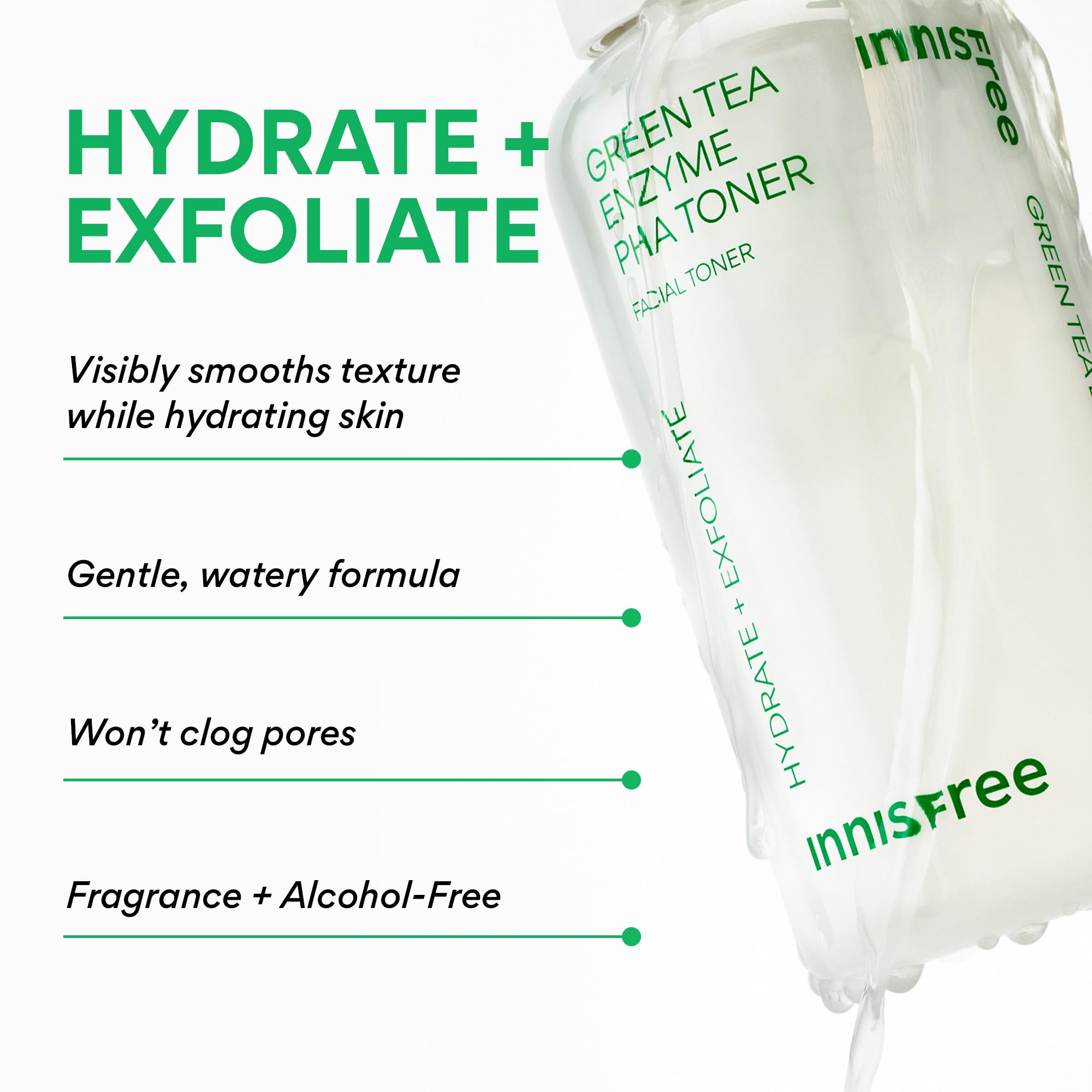 **Innisfree Green Tea Hydration Skincare Set - Korean Beauty Routine Kit with Serum, Cleanser, Toner & Moisturizing Cream | Perfect for Dry & Sensitive Skin Care (Packaging May Vary)**