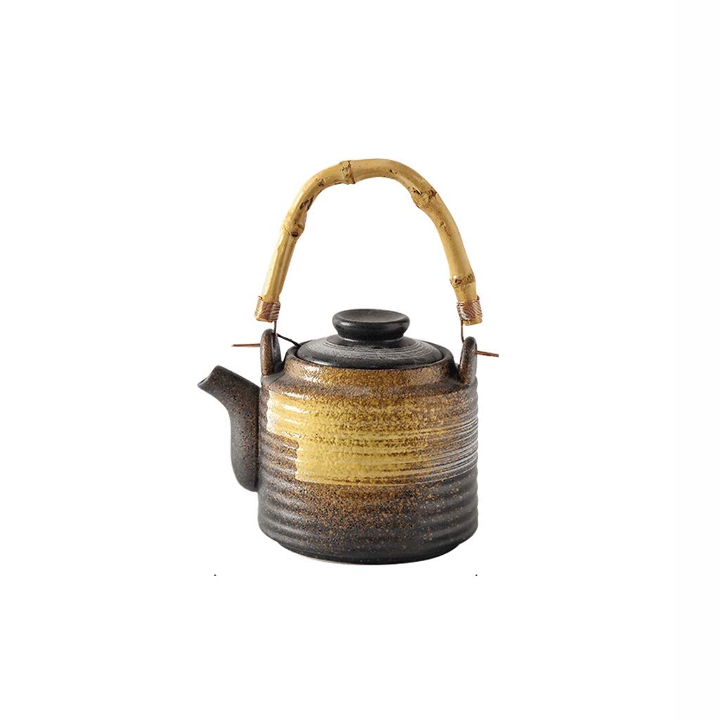 Vintage Japanese Style Ceramic Teapot - Retro Design Tea Kettle for Home, Hotel & Restaurant Use | Perfect for Afternoon Tea, Tea Ceremonies & Decorative Display
