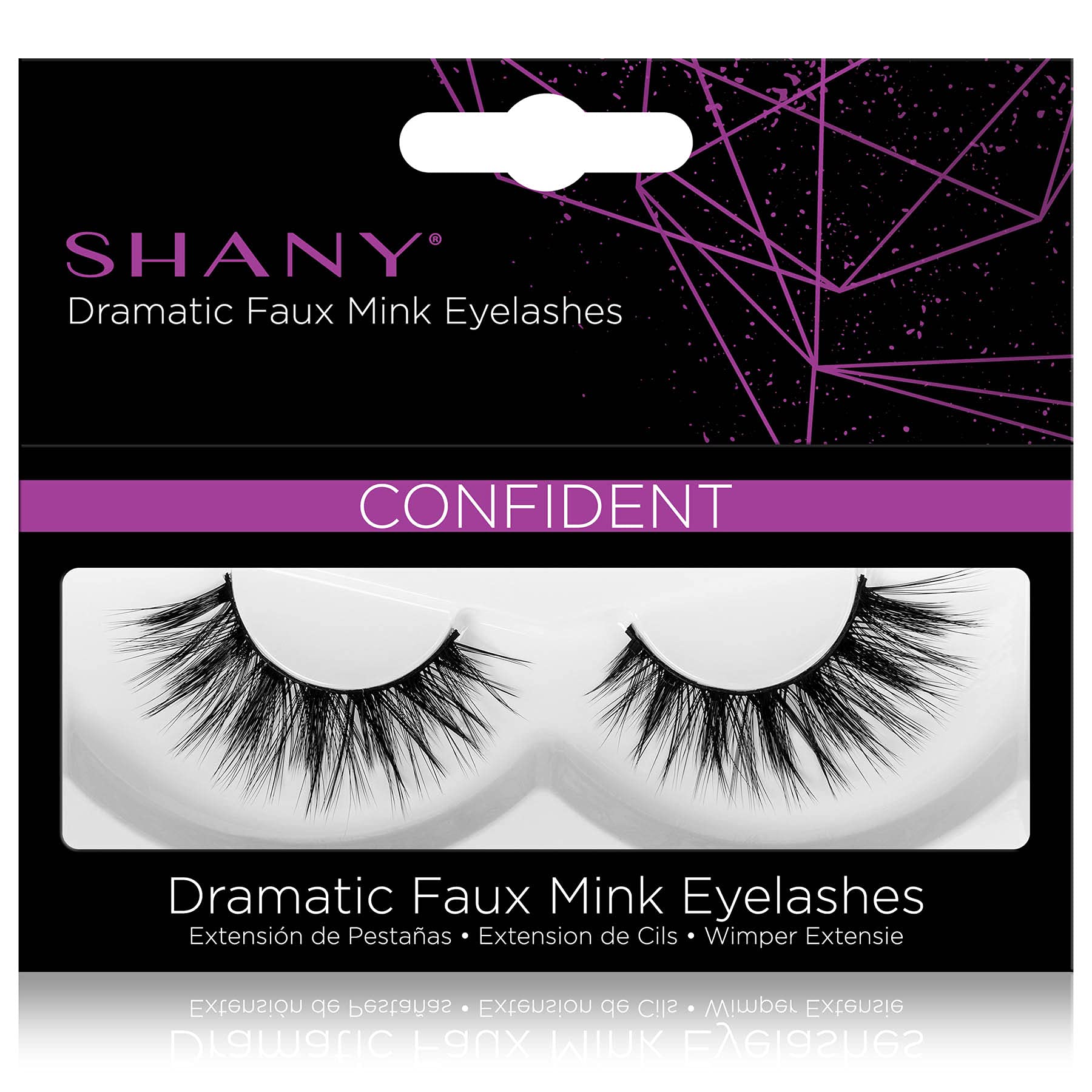 SHANY Classic Faux Mink Eyelashes - Reusable 3D Fluffy Soft Strip Lashes with Medium Volume (1 Pair) - Natural Looking False Eyelashes for Everyday Wear & Special Occasions