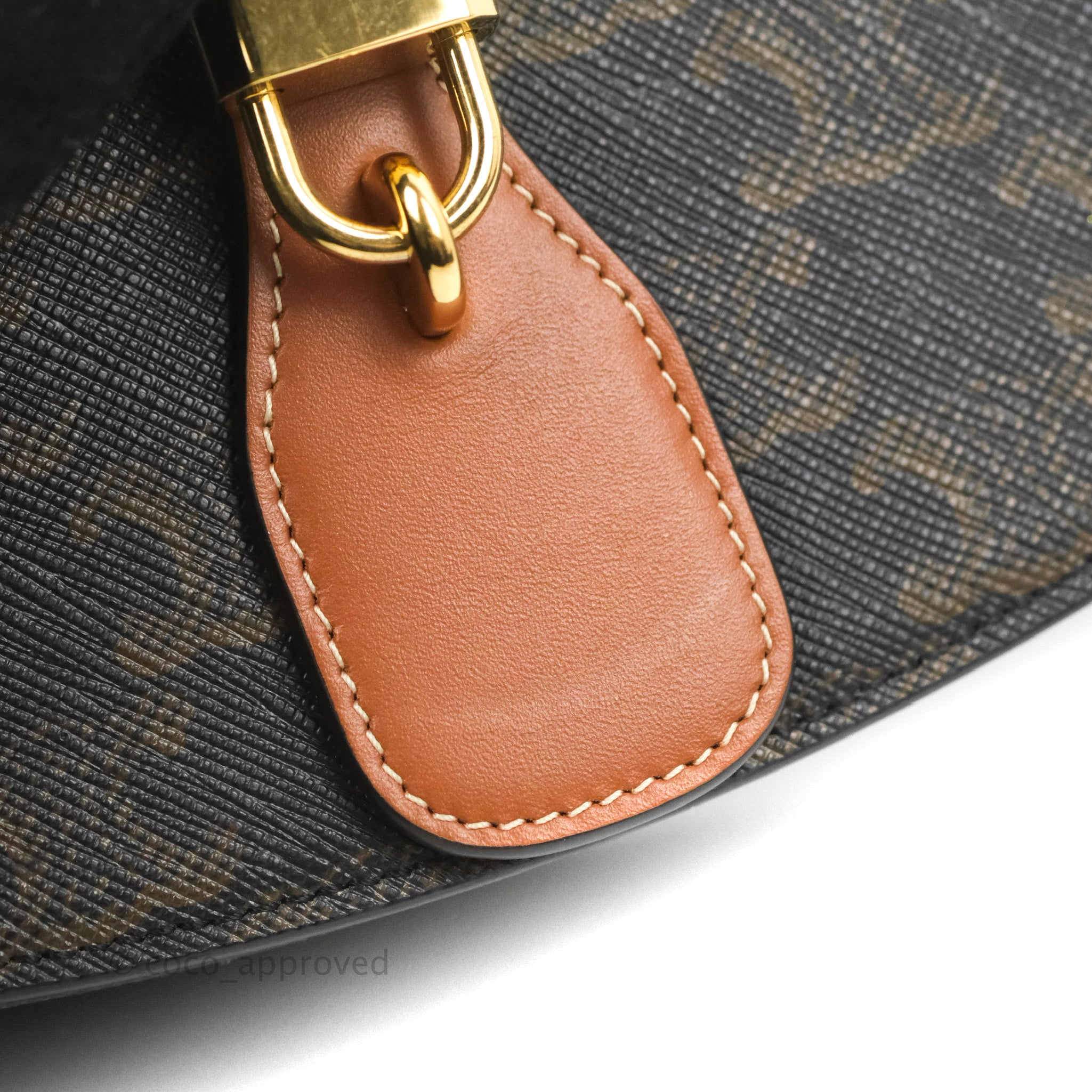 Celine Triomphe Canvas Tabou Clutch with Strap - Tan Calfskin Leather Crossbody Bag for Women | Perfect for Evening Parties, Date Nights & Special Occasions