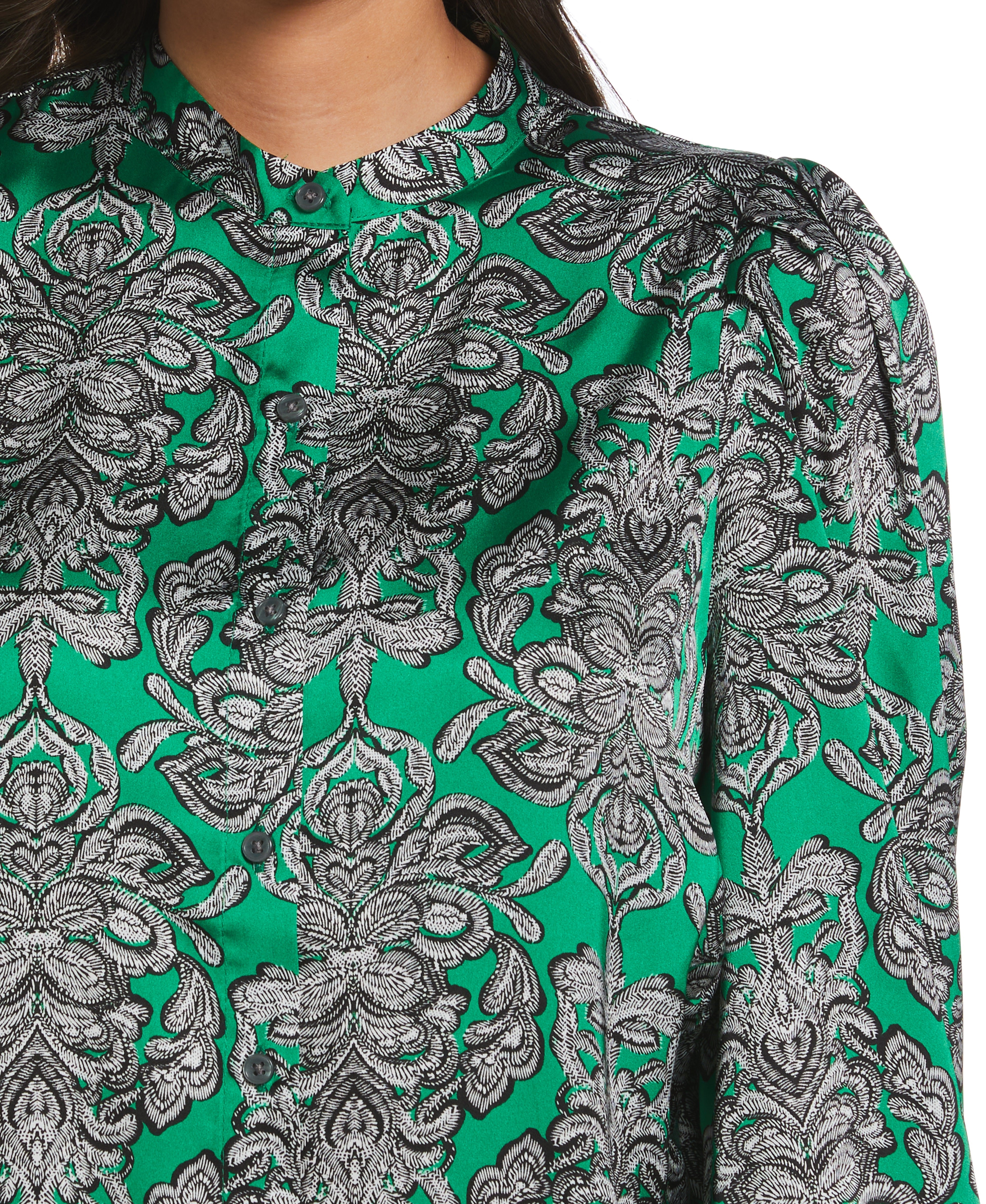 Stylish Tapestry Print Blouse for Women - Floral Bohemian Chic Top for Casual Outings & Date Nights