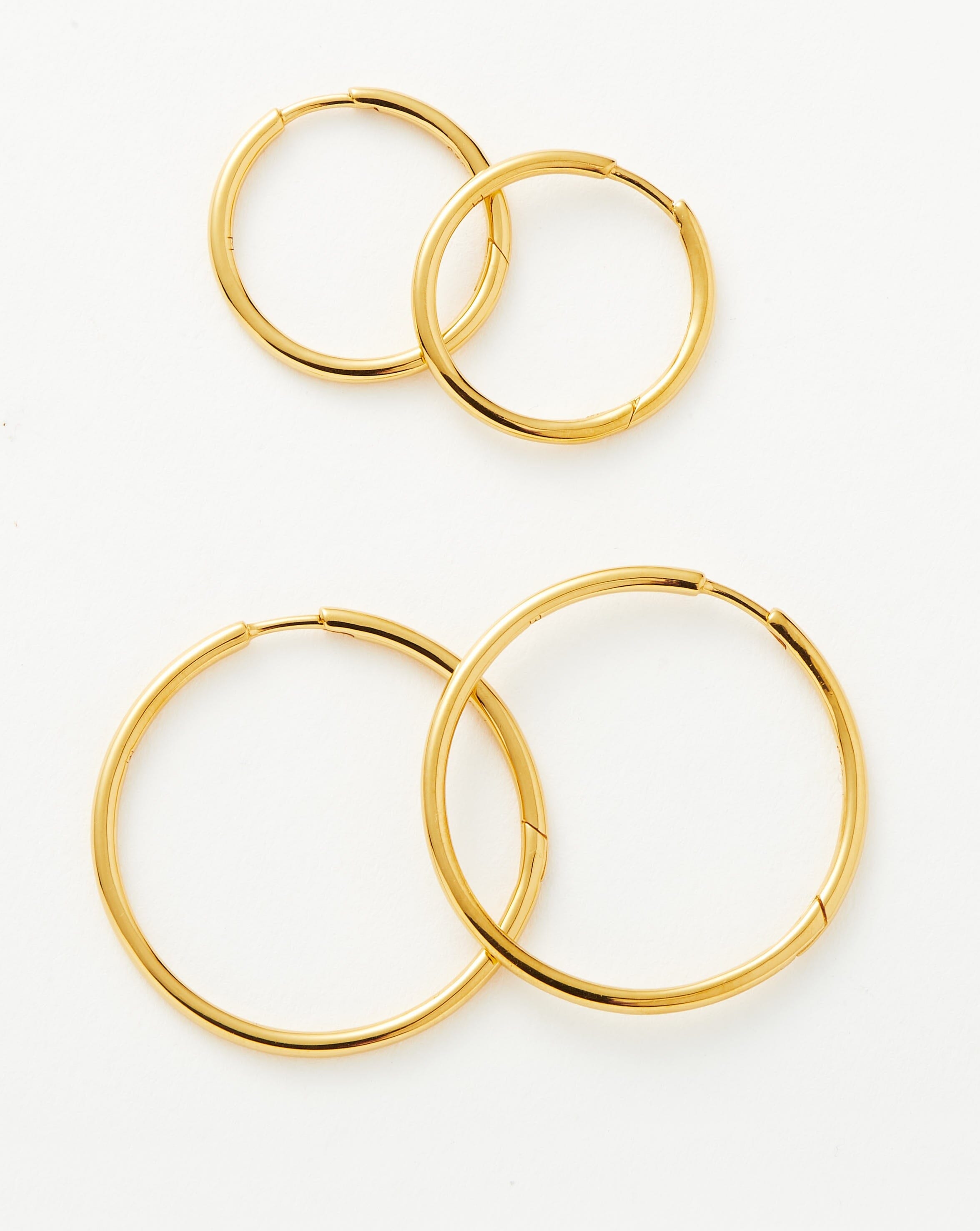 Classic Hoop Earrings for Women - 14K Gold Plated Stainless Steel Dangle Earrings - Trendy Fashion Jewelry Gift for Her - Perfect for Everyday Wear, Parties & Special Occasions