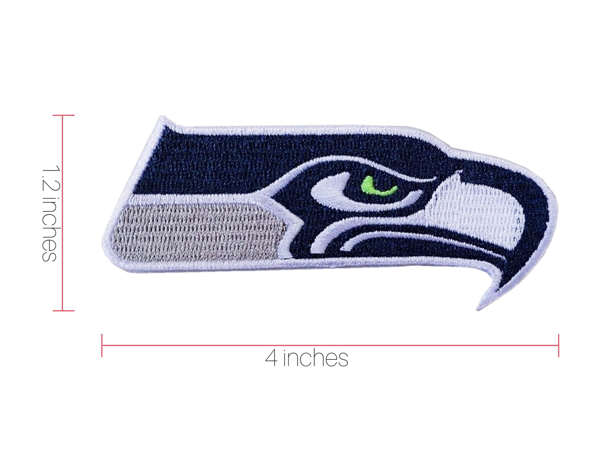 Seattle Rugby Team Logo Embroidered Patch - Iron On & Sew On for Jerseys, Hats, Bags - Perfect for American Football Fans & DIY Customization
