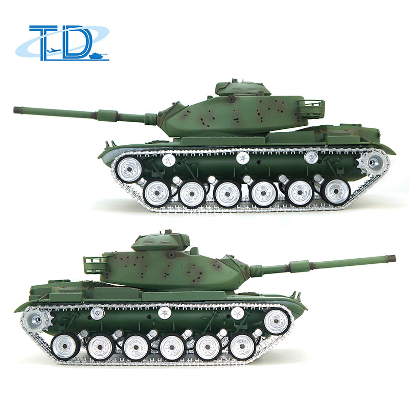 1/16 Scale RC Tank M60A3 USA - Remote Control Military Battle Tank with Barrel Recoil, BB Shooting, Realistic Sound & Smoke Effects | Hobby Model for Collectors & War Simulation Enthusiasts | Perfect for Outdoor Battles, Military Displays & RC Tank Competitions