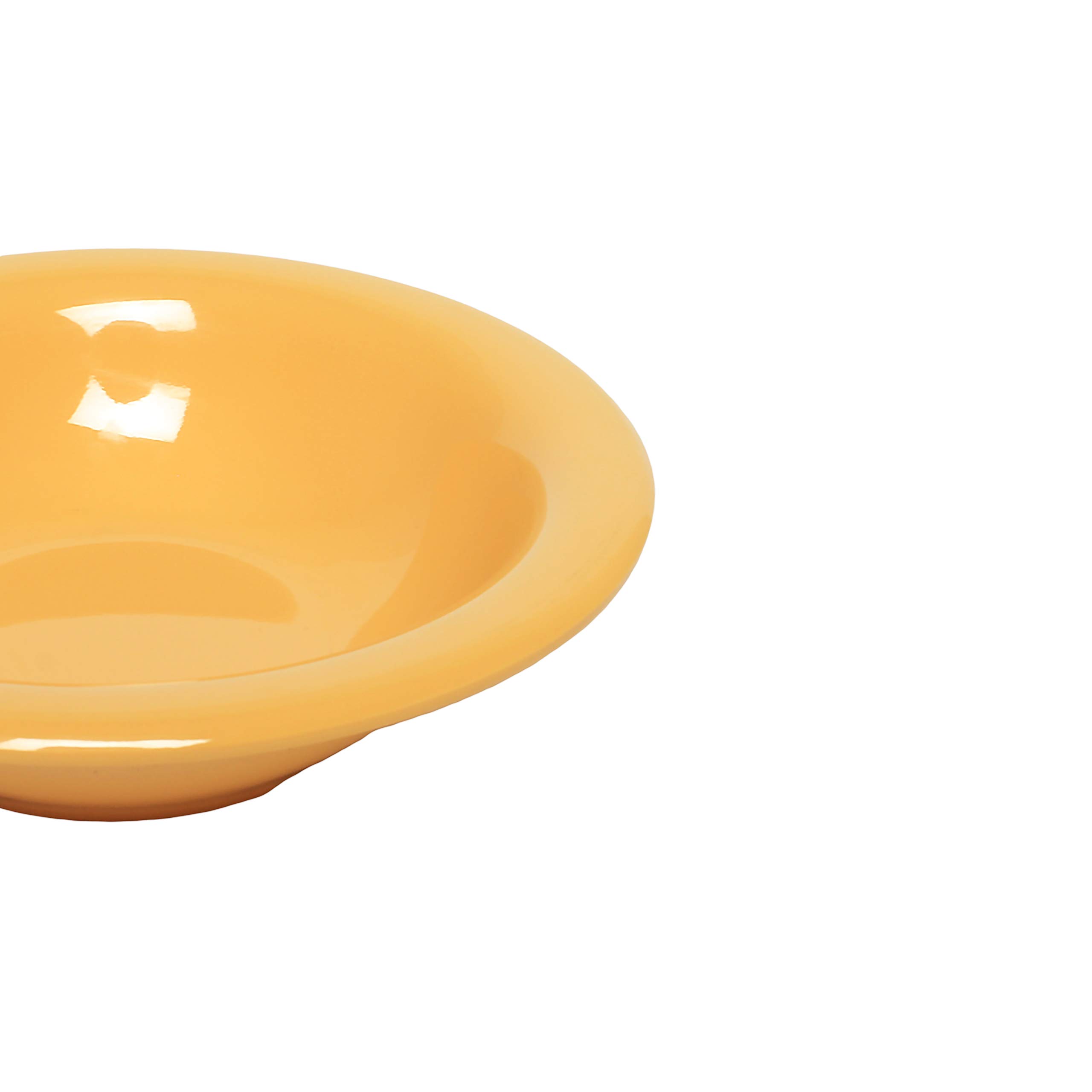 Vibrant Yellow Melamine Salad Bowl Set - 6 Inch, 8 oz (Pack of 12) - Durable & Lightweight Dishware for Outdoor Picnics, BBQs, and Party Serving