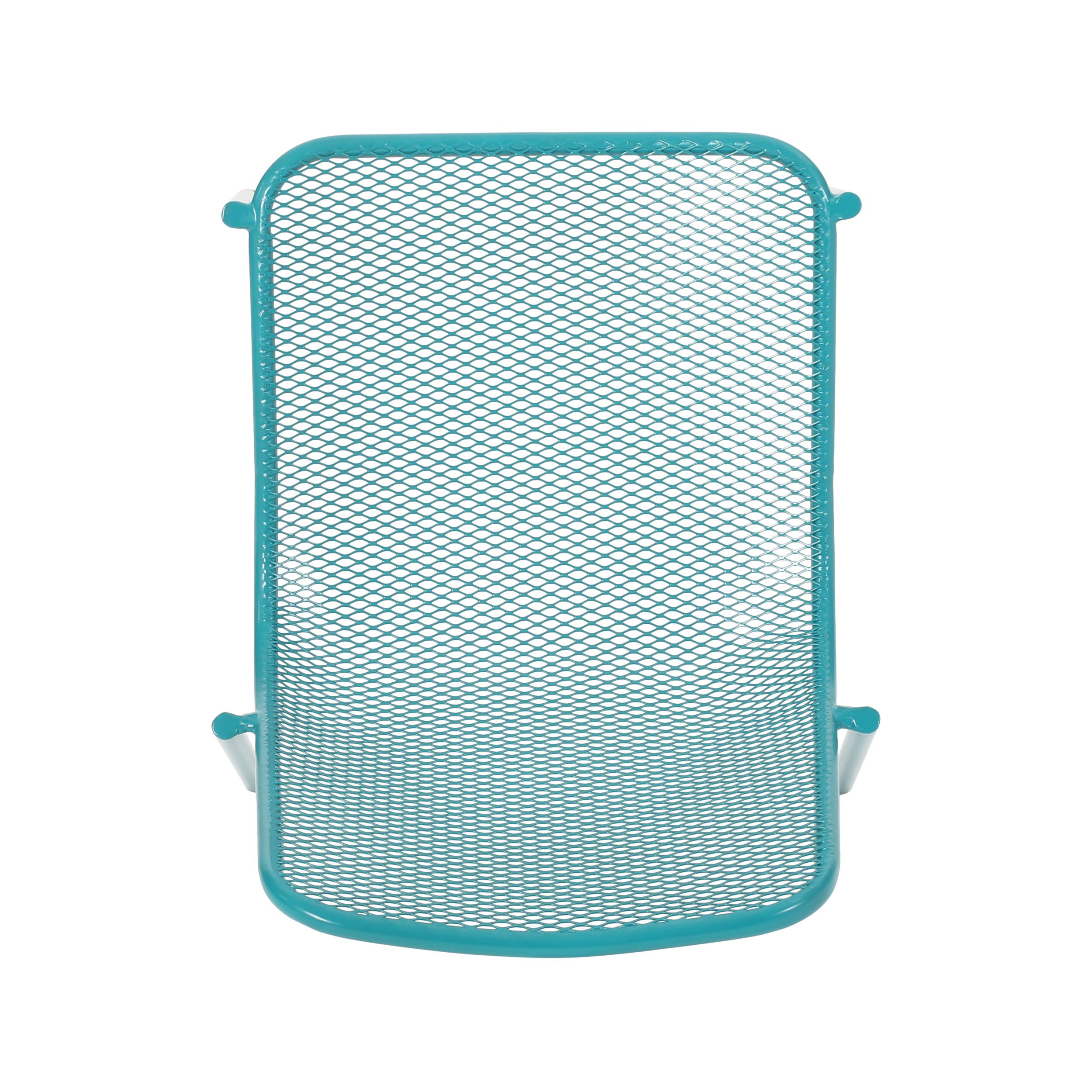 GDF Studio Modern Outdoor Dining Chairs Set of 2 - Waterproof Matte Teal Patio Furniture for Backyard, Garden & Poolside Dining