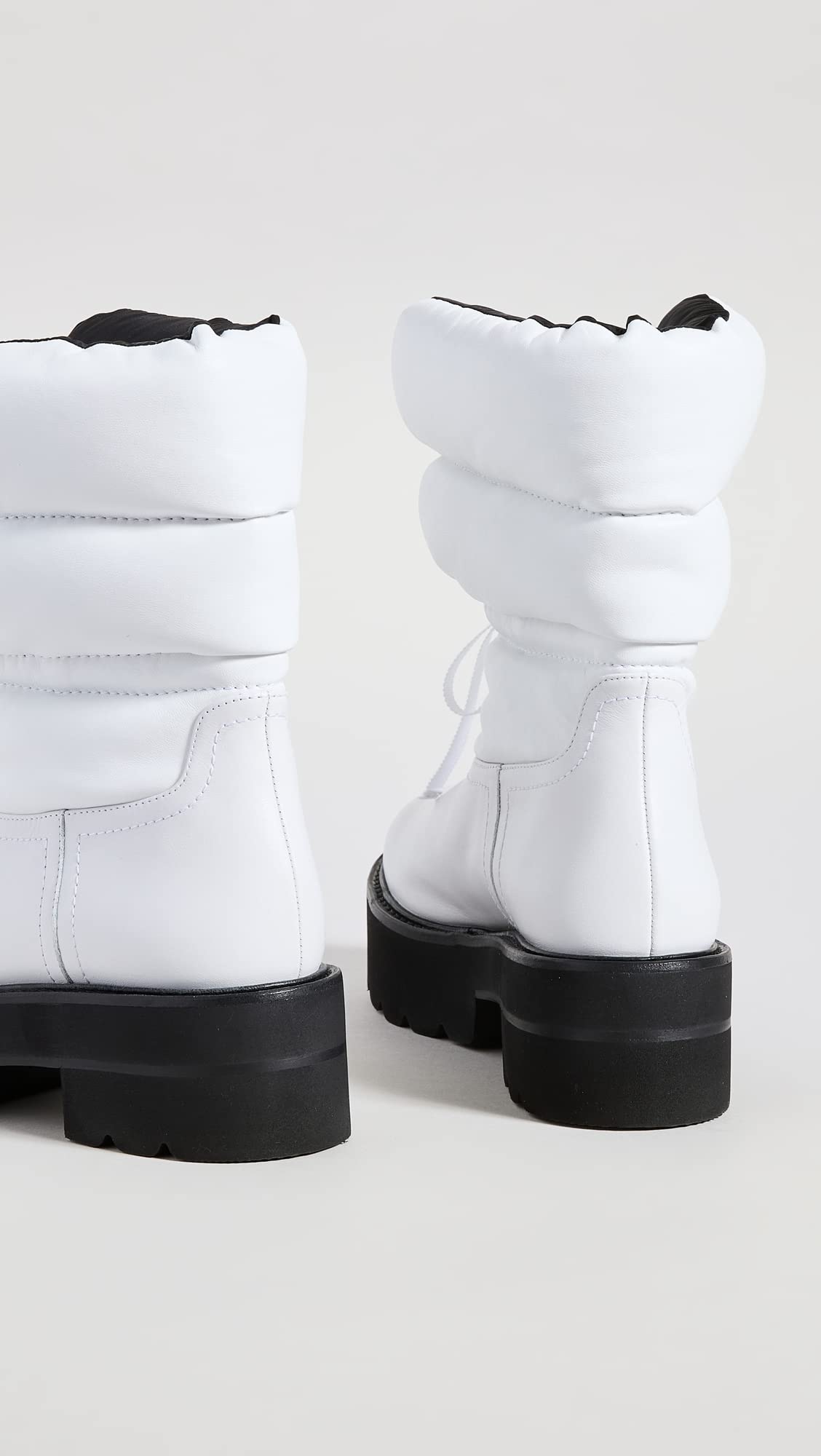 Stuart Weitzman Women's Tyler Ultralift Booties - White/Black - Size 6.5 Medium (US) | Comfortable Ankle Boots for Work, Casual Outfits & Fall/Winter Fashion