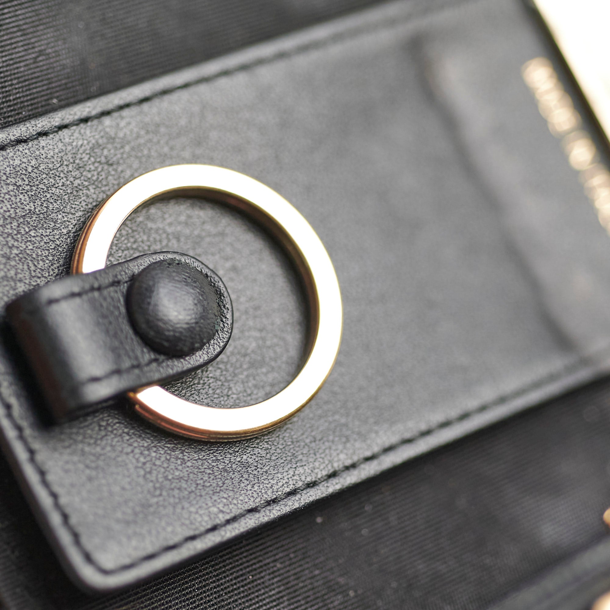 Chanel Caviar Leather Boy Key Holder - Black Luxury Keychain for Women | Perfect for Keys, Cards & Everyday Essentials