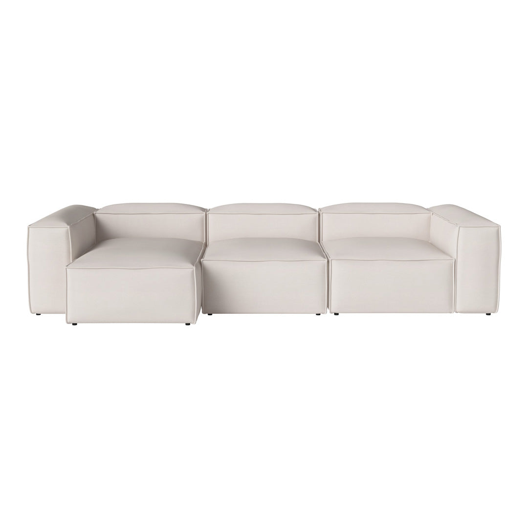 Cosima 3-Seater Sofa with Chaise Lounge - Modern L-Shaped Sectional Couch for Living Room, Apartment & Small Spaces - Soft Fabric Upholstery & Sturdy Frame - Perfect for Relaxing, Entertaining & Family Movie Nights