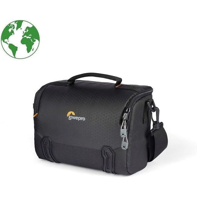 Lowepro Adventura SH 160 III Camera Backpack - Waterproof DSLR/SLR Bag for Travel & Hiking (Black/Green) - Perfect for Outdoor Photography & Adventure Trips