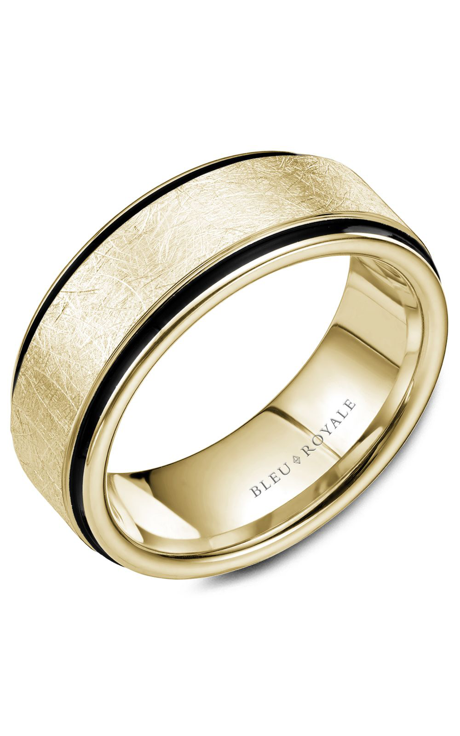 Bleu Royale Men's Wedding Band RYL 048Y85 - 14K Yellow Gold Classic Ring for Grooms & Husbands - Perfect for Weddings, Anniversaries & Special Occasions