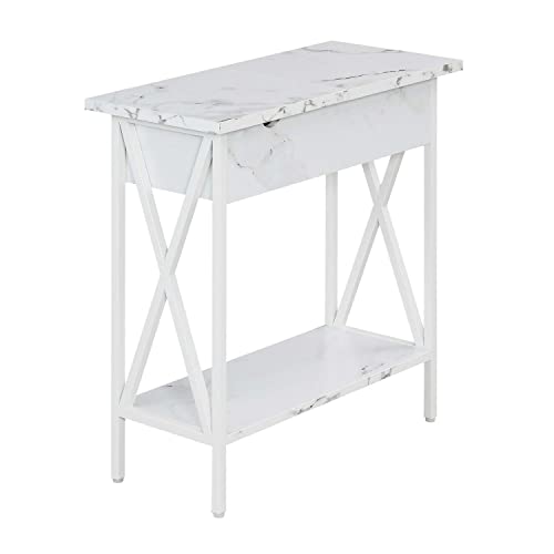 White Faux Marble / White