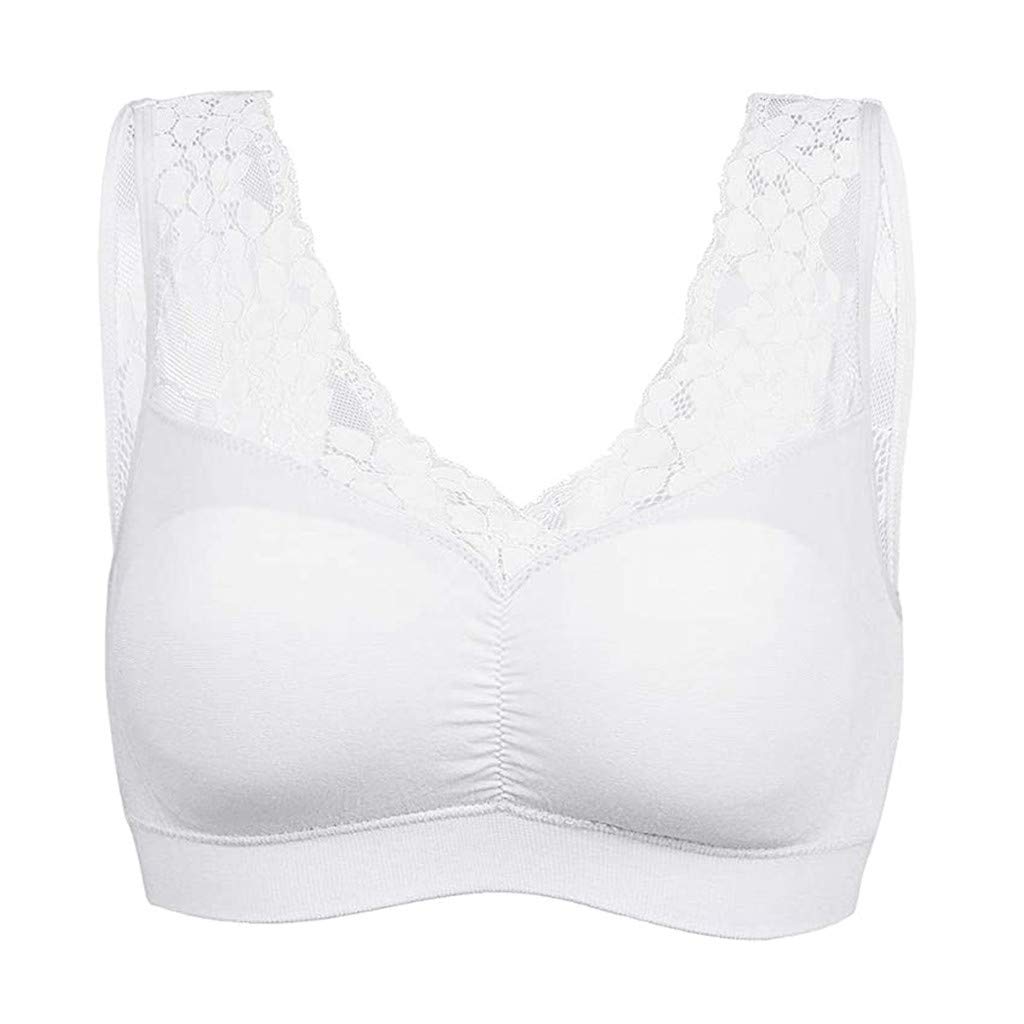 VOWUA Plus Size Floral Lace Lingerie Set - Seamless Corset Bralette & Cami Crop Top for Women | Comfortable Underwear for Everyday Wear, Date Night, Boudoir Photography