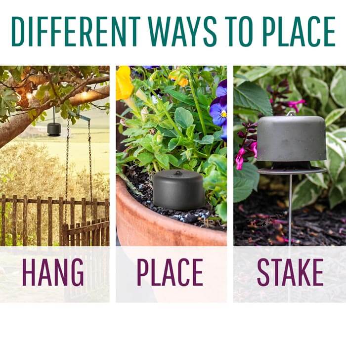Deer Off Waterproof Deer Repellent Stations - 6 Pack for Outdoor Garden Protection & Deer Control
