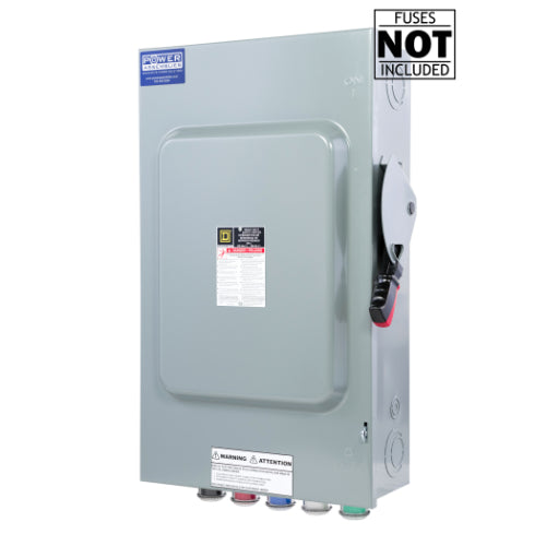 Heavy Duty Cam Lock Fused Disconnect Switch - Single Throw Safety Switch for Industrial Equipment & Electrical Panels - Ideal for HVAC Systems, Motor Controls & Power Distribution
