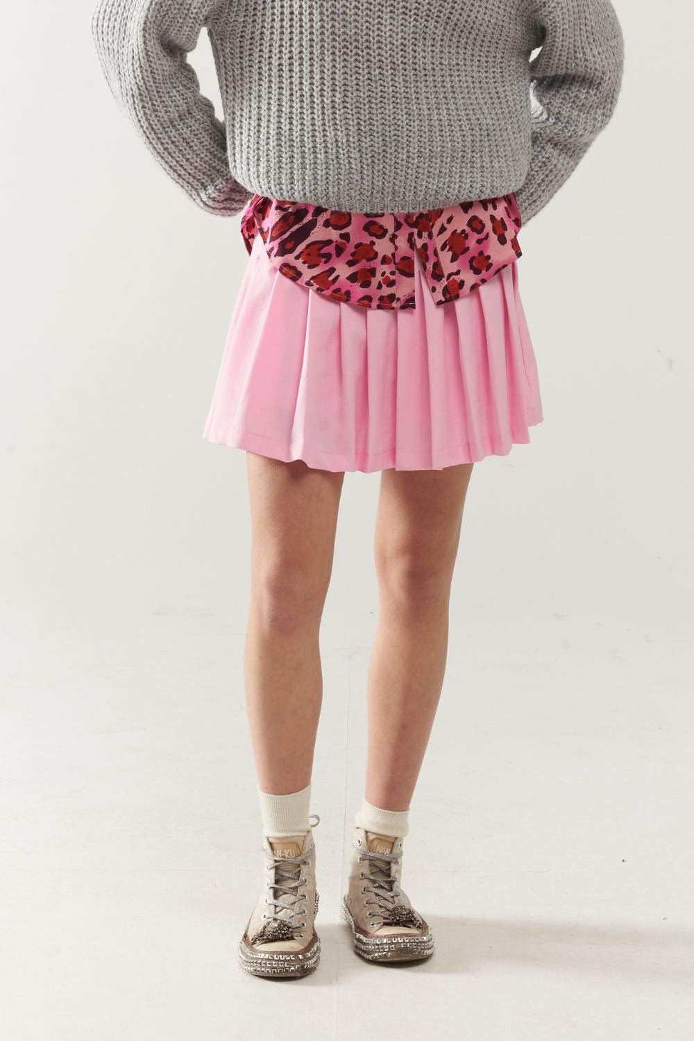 Pink Mini Pleated Skirt for Women - Trendy A-Line Skirt for Casual Wear, Parties & Dates