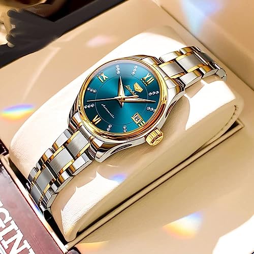8933：Two tone band & Blue dial