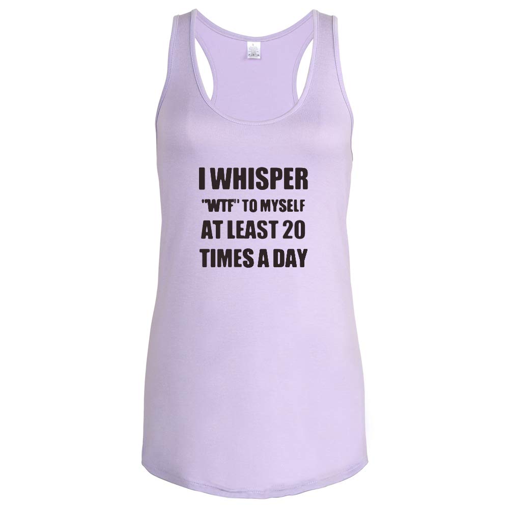 Funny Saying Racerback Tank Tops for Women - Sleeveless Workout Shirts for Fitness & Gym - Perfect for Yoga, Running & Summer Casual Wear