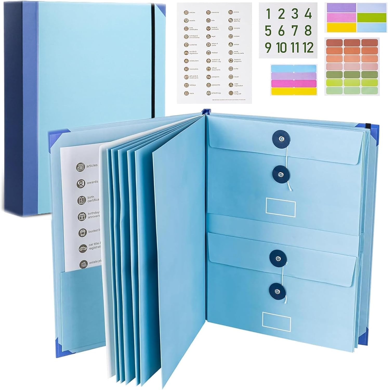 Veleron Life Organizer Binder - Secure Document Holder for Important Papers, Emergency Info, Birth Certificates & Passports | Perfect for Estate Planning, Family Records & Emergency Preparedness